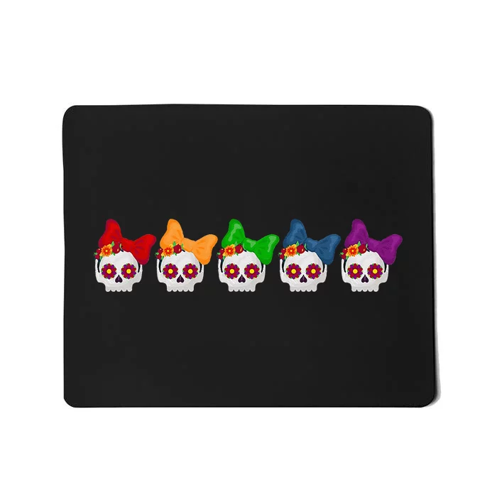 Dia De Los Muertos Sugar Skull Day of the Dead Halloween Mousepad