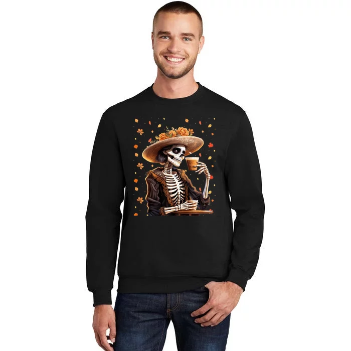 Dia De Los Muertos La Catrina Day of the Dead Sugar Skull Tall Sweatshirt