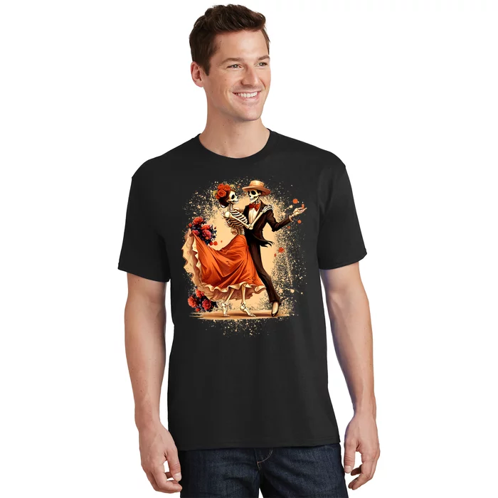 Dia De Los Muertos Skeletons Dancing Mexican Day Of The Dead T-Shirt