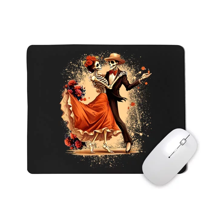 Dia De Los Muertos Skeletons Dancing Mexican Day Of The Dead Mousepad