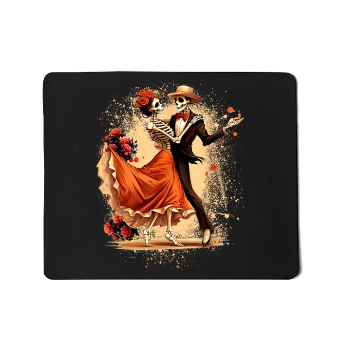 Dia De Los Muertos Skeletons Dancing Mexican Day Of The Dead Mousepad