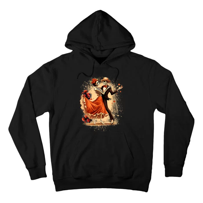 Dia De Los Muertos Skeletons Dancing Mexican Day Of The Dead Tall Hoodie