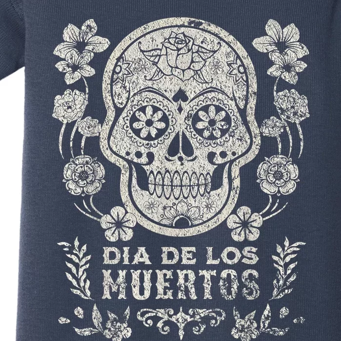 Dia De Los Muertos Mexico Sugar Skull Baby Bodysuit