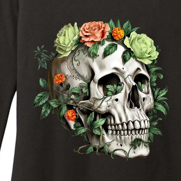 Dia De Los Muertos Costume Day Of The Dead Sugar Skull Womens CVC Long Sleeve Shirt