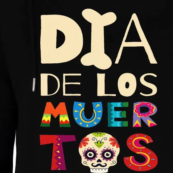 Dia de los Muertos Womens Funnel Neck Pullover Hood