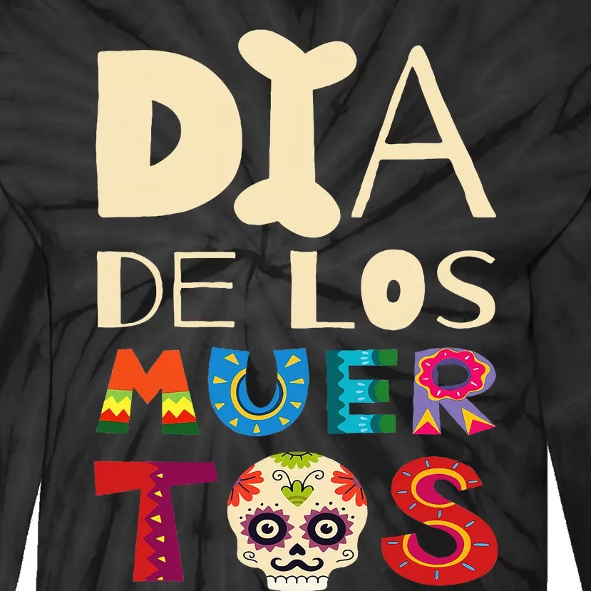 Dia de los Muertos Tie-Dye Long Sleeve Shirt