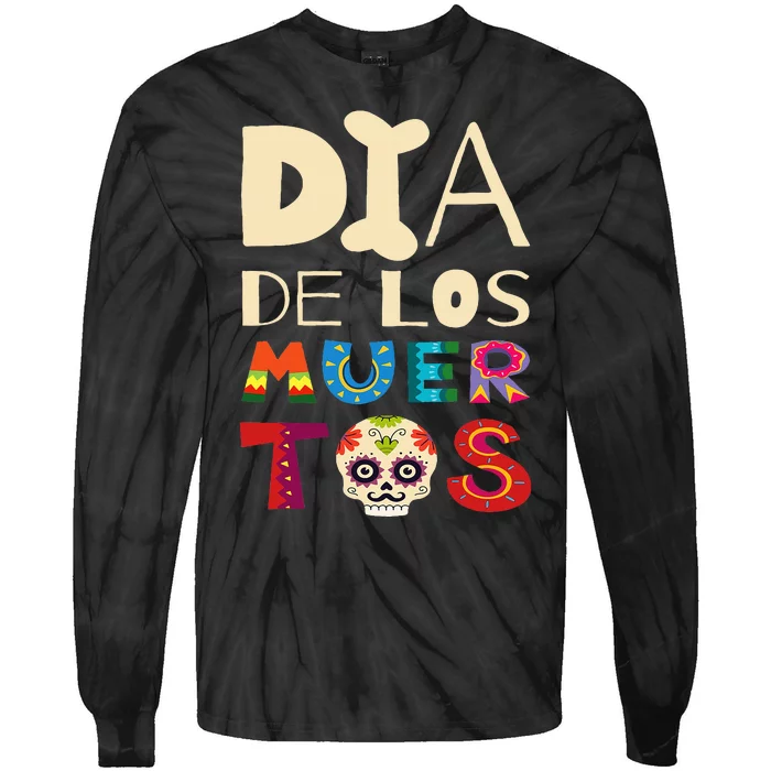 Dia de los Muertos Tie-Dye Long Sleeve Shirt