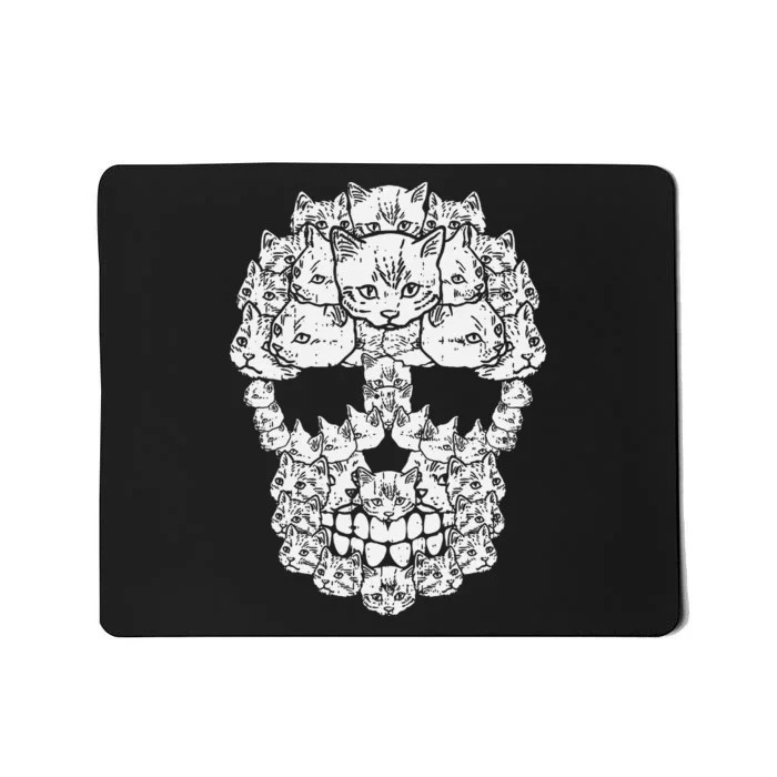 Dia De Los Muertos Cat Sugar Skull Halloween Lover Mousepad