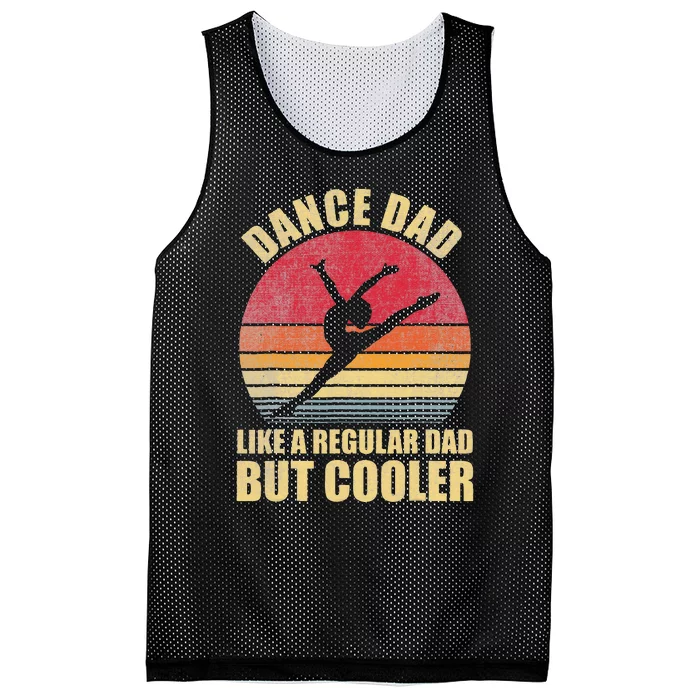 Dance Dad Like A Regular Dad But Cooler Daddy. Funny Da Mesh Reversible Basketball Jersey Tank