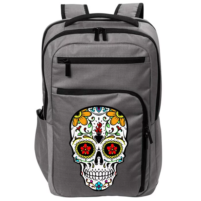 Dia De Los Muertos Costume Sugar Skull Impact Tech Backpack