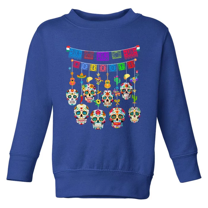 Dia De Los Muertos Funny Day of the dead Hanging skulls Toddler Sweatshirt