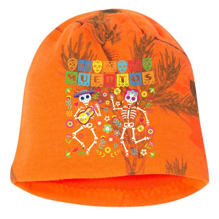 Dia De Los Muertos Day Of The Dead Skull Costume Halloween Kati - Camo Knit Beanie