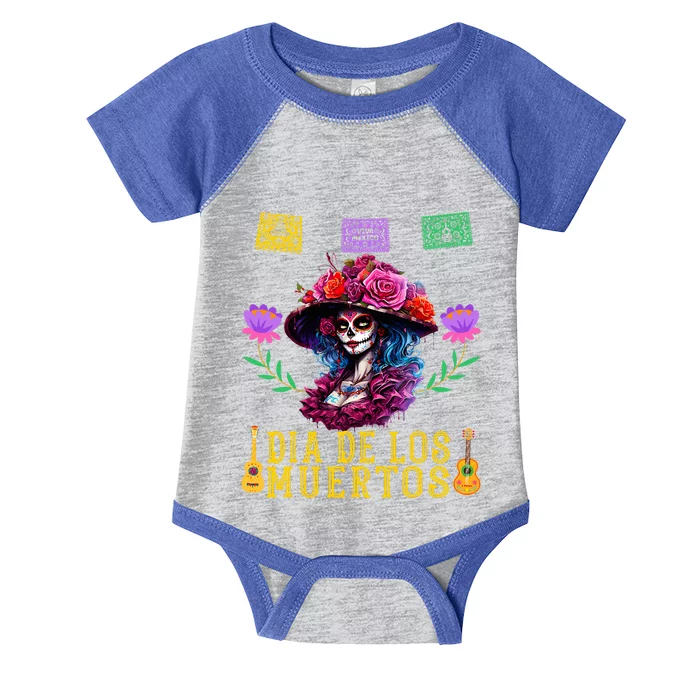 Dia De los Muertos Costume Day of the Dead Infant Baby Jersey Bodysuit