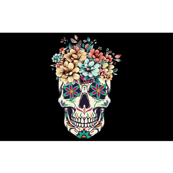 Dia De Los Muertos Sugar Skull La Catrina Halloween Bumper Sticker