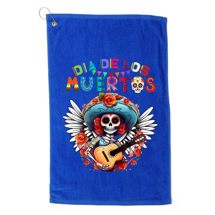 Dia De Los Muertos Catrina Sugar Skull Day of Dead Halloween Platinum Collection Golf Towel