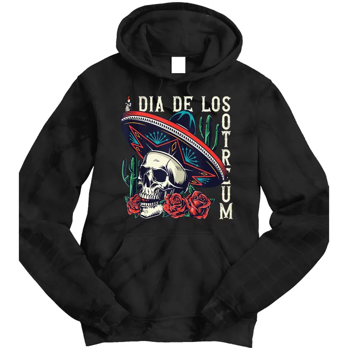 Dia De los Muertos Day of the Dead Mexican holiday Tie Dye Hoodie