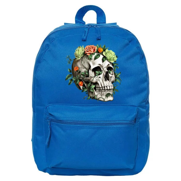 Dia De Los Muertos Costume Day Of The Dead Sugar Skull 16 in Basic Backpack