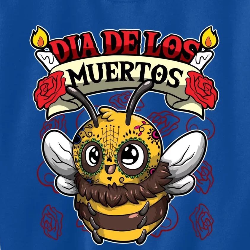 Dia De Los Muertos Day Of The Dead Honey Bee Great Gift Kids Sweatshirt