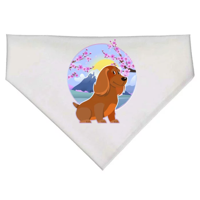 Dachshund Dog Lover Funny Cute Puppy Lover Pet Family Gift USA-Made Doggie Bandana