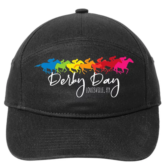 Derby Day Louisville Kentucky Horse Racing 7-Panel Snapback Hat