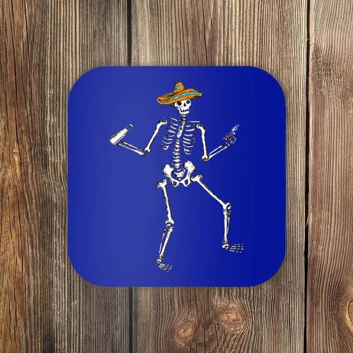 Dia De Los Muertos Halloween Skeleton Dance Coaster