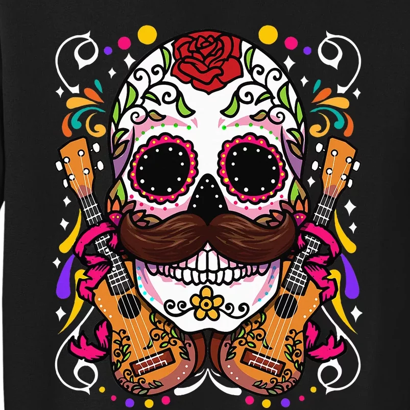 Dia De Los Muertos funny guitar musical Sweatshirt