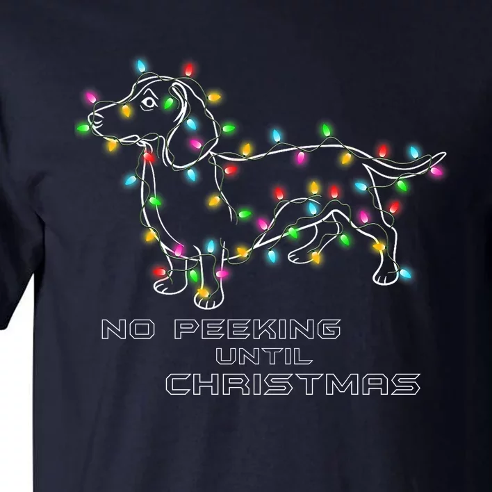 Dachshund Dogs Light Xmas Gifts For Lover Tall T-Shirt