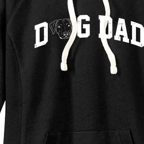 Dad Dog Labrador Dad Women's Fleece Hoodie