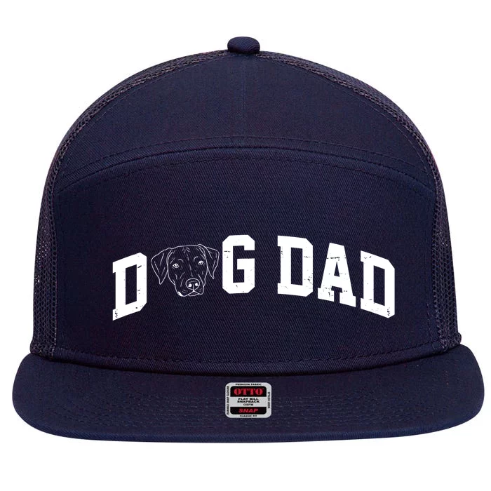 Dad Dog Labrador Dad 7 Panel Mesh Trucker Snapback Hat