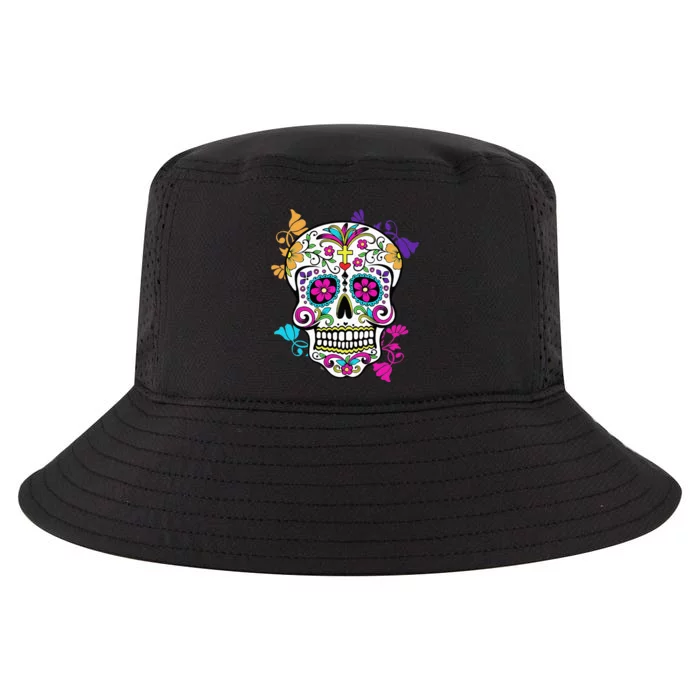 Dia De Los Muertos Sugar Skull Cool Comfort Performance Bucket Hat