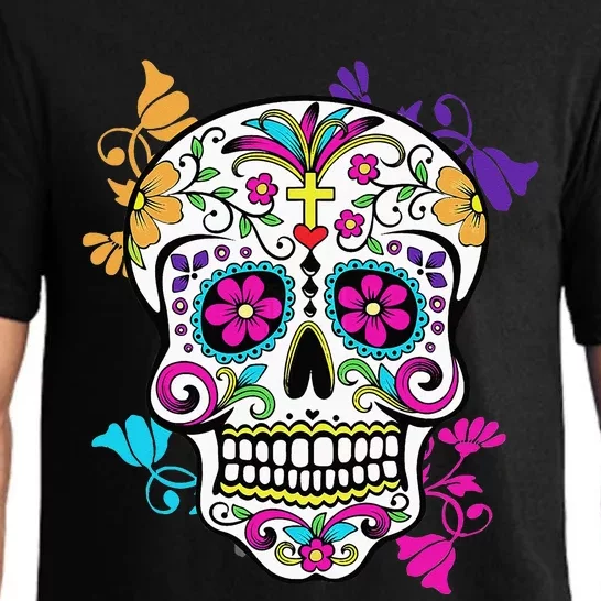 Dia De Los Muertos Sugar Skull Pajama Set