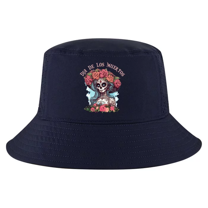 Dia De Los Muertos Floral Woman Cool Comfort Performance Bucket Hat