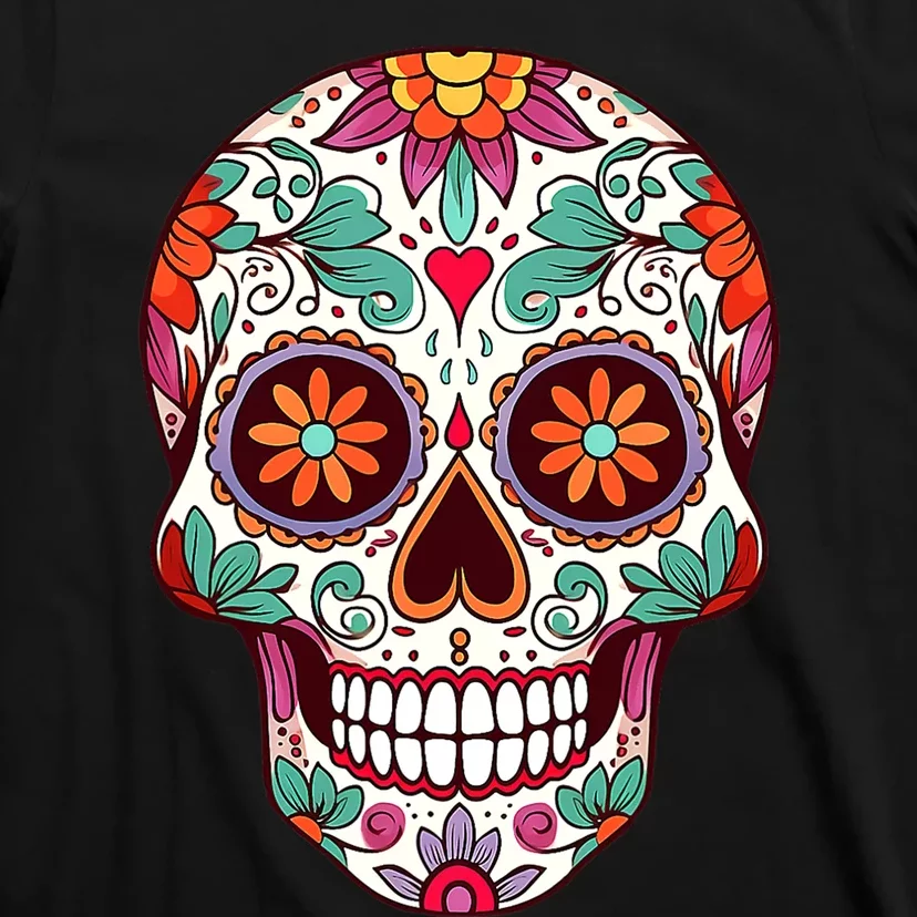 Dia De Los Muertos Mexico Costume Day Of Dead Sugar Skull T-Shirt