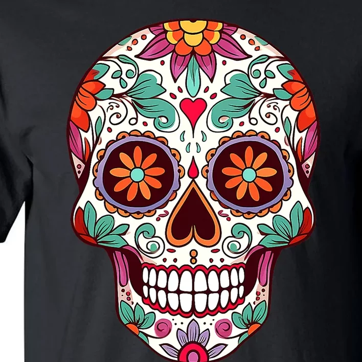 Dia De Los Muertos Mexico Costume Day Of Dead Sugar Skull Tall T-Shirt