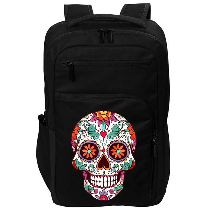 Dia De Los Muertos Mexico Costume Day Of Dead Sugar Skull Impact Tech Backpack