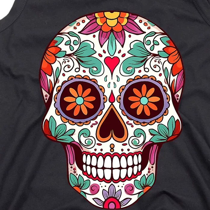 Dia De Los Muertos Mexico Costume Day Of Dead Sugar Skull Tank Top