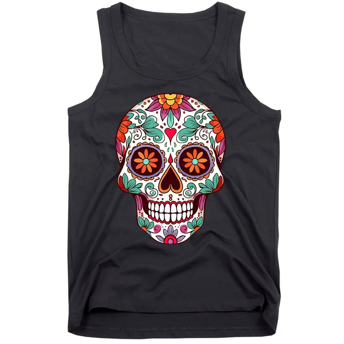 Dia De Los Muertos Mexico Costume Day Of Dead Sugar Skull Tank Top