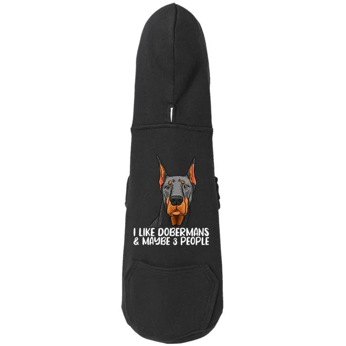 Doberman Dog Lover funny Doberman Lover Doggie 3-End Fleece Hoodie