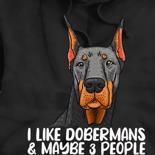 Doberman Dog Lover funny Doberman Lover Tie Dye Hoodie