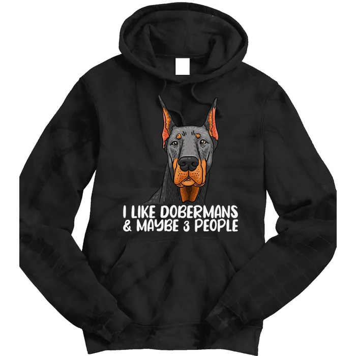 Doberman Dog Lover funny Doberman Lover Tie Dye Hoodie