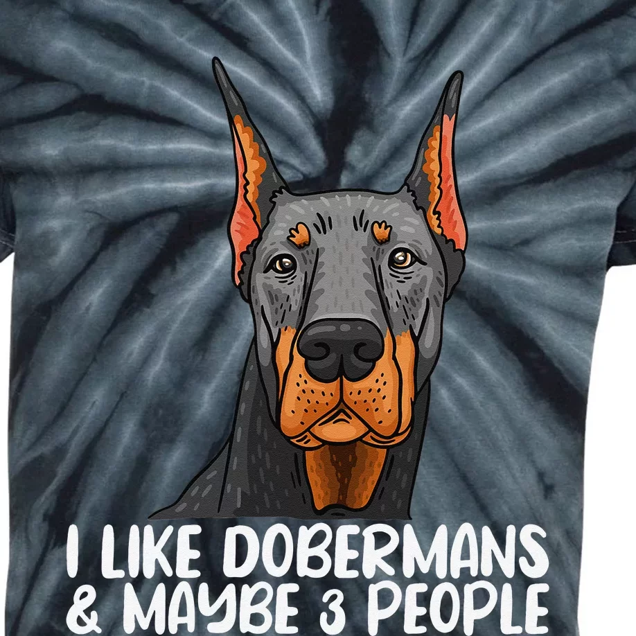 Doberman Dog Lover funny Doberman Lover Kids Tie-Dye T-Shirt