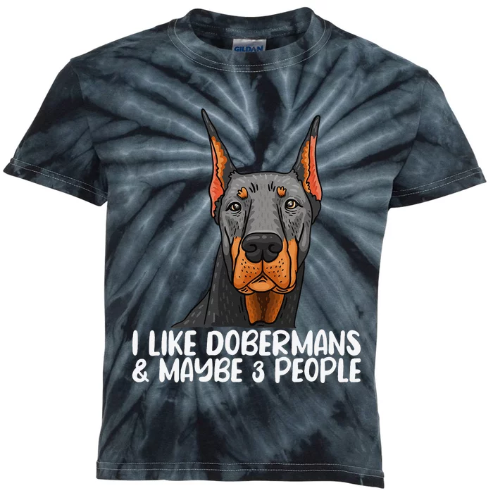 Doberman Dog Lover funny Doberman Lover Kids Tie-Dye T-Shirt