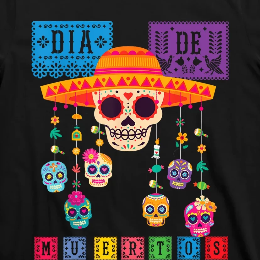 Dia De Los Muertos Day Of The Dead Sugar Skull Halloween T-Shirt