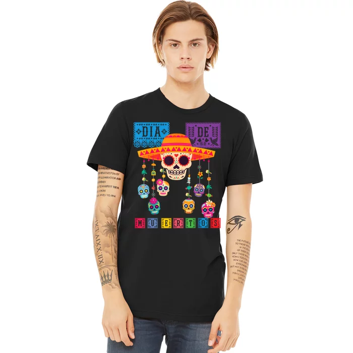 Dia De Los Muertos Day Of The Dead Sugar Skull Halloween Premium T-Shirt