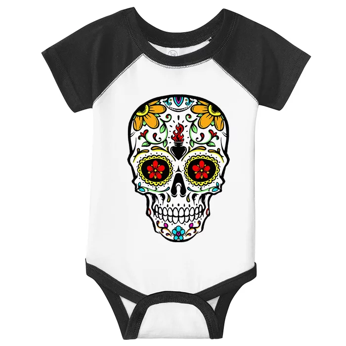 Dia De Los Muertos Costume Sugar Skull Infant Baby Jersey Bodysuit