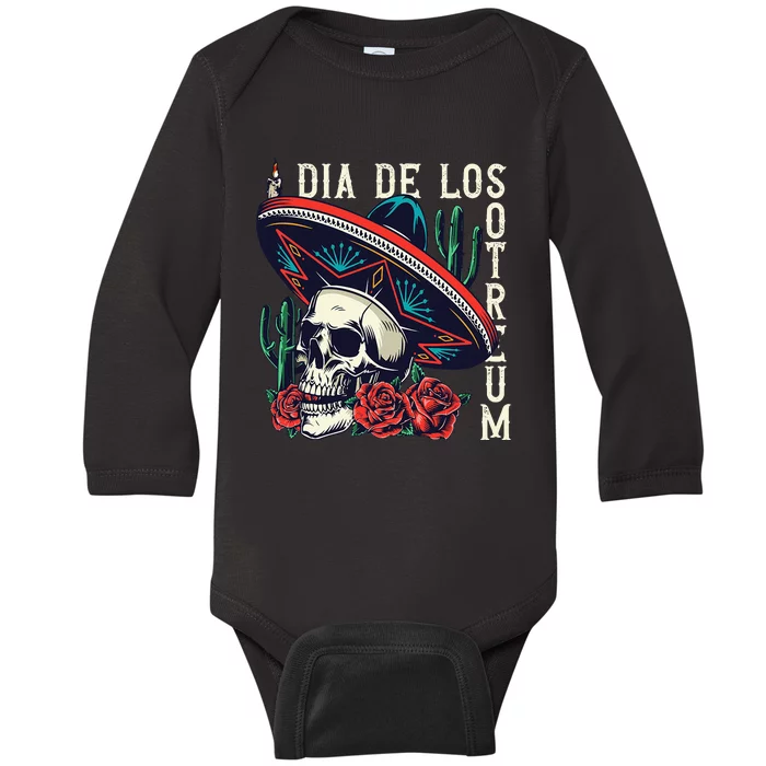 Dia De los Muertos Day of the Dead Mexican holiday Baby Long Sleeve Bodysuit