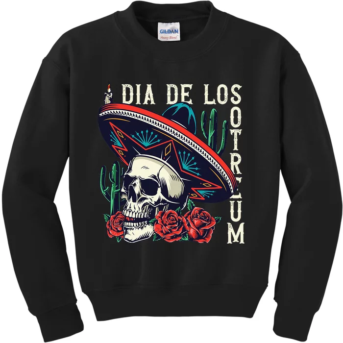 Dia De los Muertos Day of the Dead Mexican holiday Kids Sweatshirt