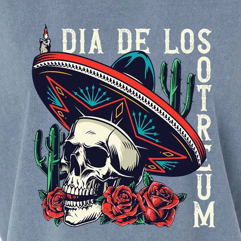 Dia De los Muertos Day of the Dead Mexican holiday Garment-Dyed Women's Muscle Tee