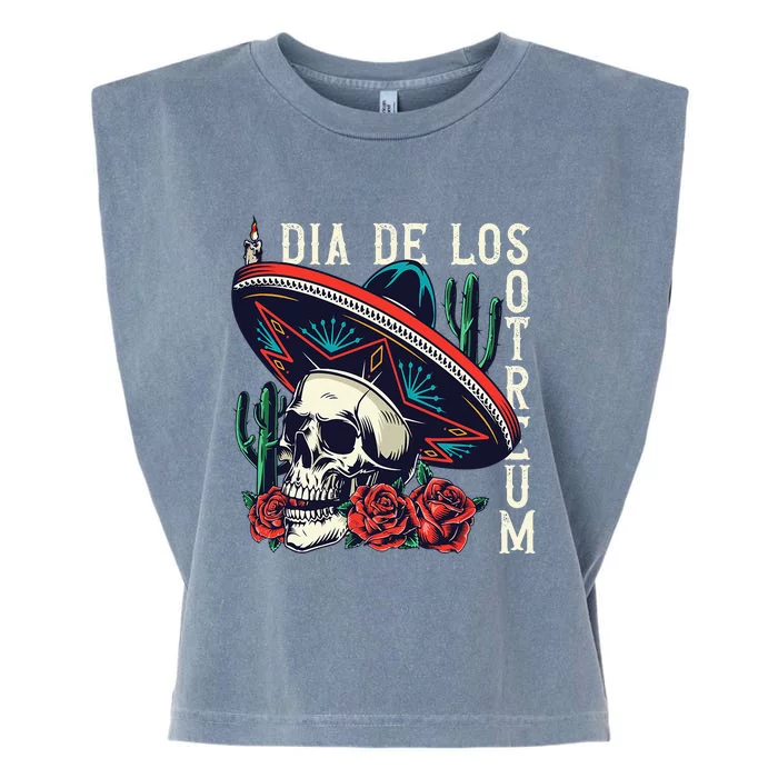 Dia De los Muertos Day of the Dead Mexican holiday Garment-Dyed Women's Muscle Tee