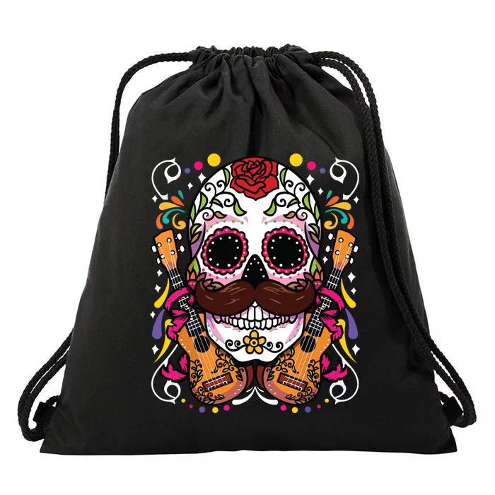 Dia De Los Muertos Drawstring Bag